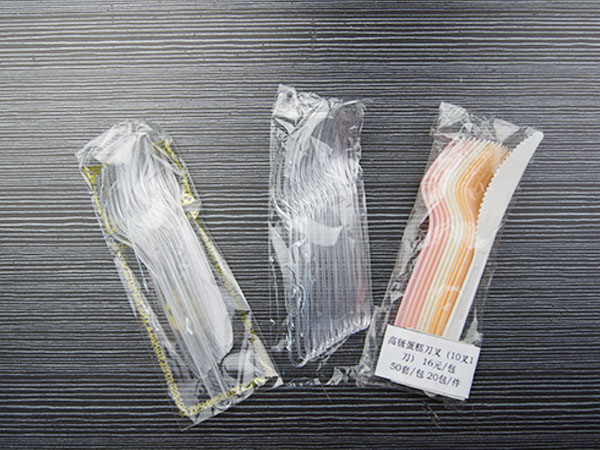 高級蛋糕刀叉(10叉1刀)、4#透明叉10支裝
